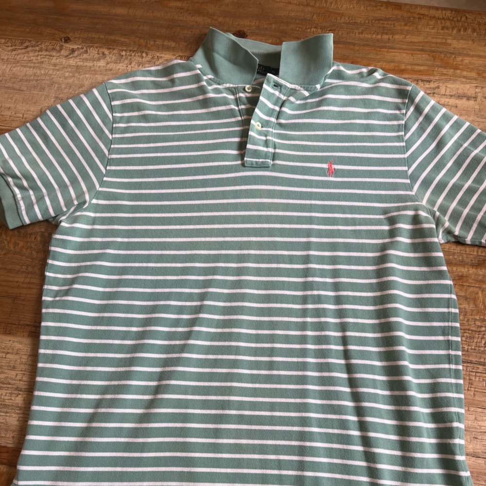 Striped Polo, XL
